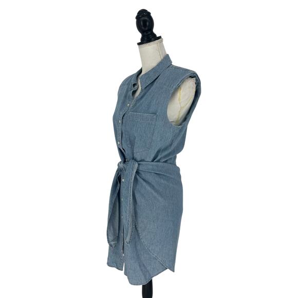 Veronica Beard Allison Lakeshore Stretch Linen Shirt Dress Size 8 - Picture 5 of 11